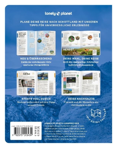 Buchcover und Innenansicht für das Buch: LONELY PLANET Reiseführer Entdecke Schottland