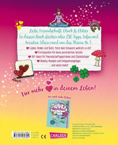 Buchcover und Innenansicht für das Buch: Dein Mädchenbuch: Lovebook