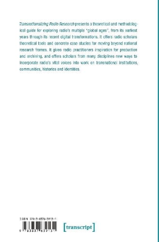 Buchcover und Innenansicht für das Buch: Transnationalizing Radio Research