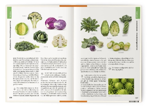 Buchcover und Innenansicht für das Buch: Was wir essen