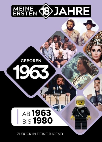 Buchcover und Innenansicht für das Buch: Geboren 1963