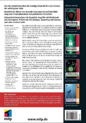Buchcover und Innenansicht für das Buch: Einstieg in Kali Linux