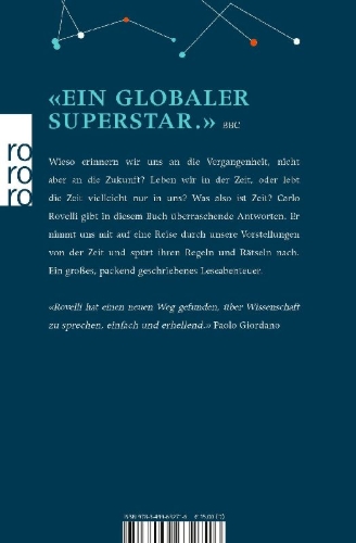 Buchcover und Innenansicht für das Buch: L'ordine del tempo