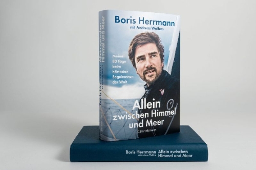 Buchcover und Innenansicht für das Buch: Allein zwischen Himmel und Meer
