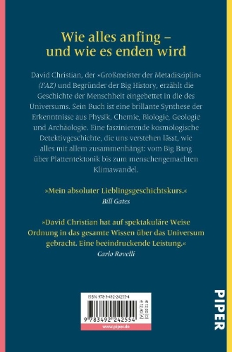 Buchcover und Innenansicht für das Buch: Big History