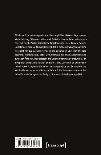 Buchcover und Innenansicht für das Buch: Metadisziplinäre Ästhetik
