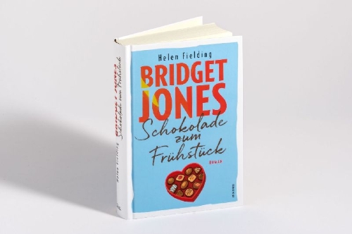 Buchcover und Innenansicht für das Buch: Bridget Jones. Schokolade zum Frühstück
