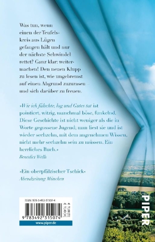 Buchcover und Innenansicht für das Buch: Wie ich fälschte, log und Gutes tat