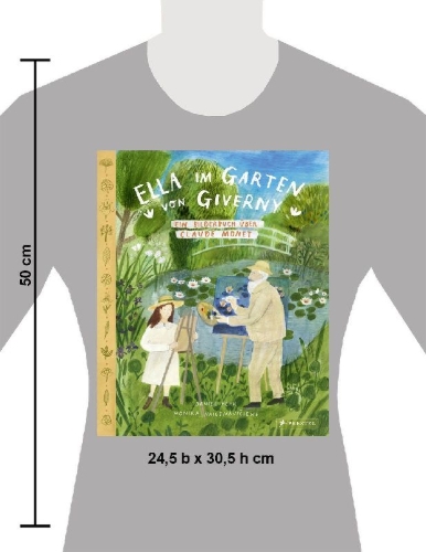 Buchcover und Innenansicht für das Buch: Ella im Garten von Giverny