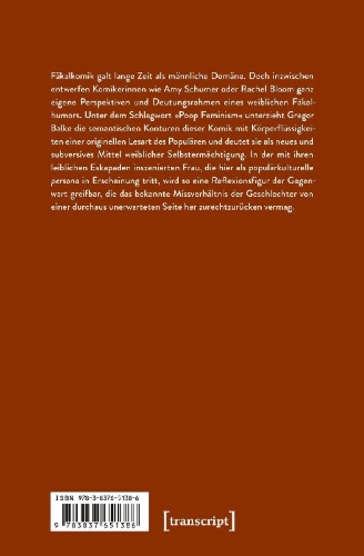 Buchcover und Innenansicht für das Buch: Poop Feminism - Fäkalkomik als weibliche Selbstermächtigung