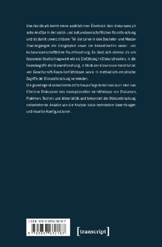 Buchcover und Innenansicht für das Buch: Handbuch Diskurs und Raum