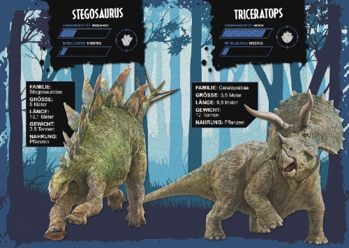 Buchcover und Innenansicht für das Buch: Jurassic World: Freundebuch