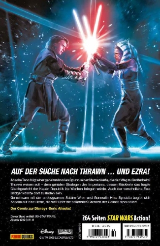 Buchcover und Innenansicht für das Buch: Star Wars: Ahsoka (2024) #1-#8