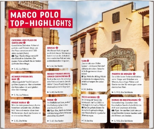 Buchcover und Innenansicht für das Buch: MARCO POLO Reiseführer Gran Canaria