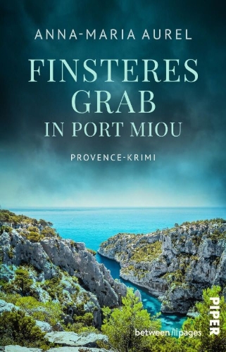 Buchcover und Innenansicht für das Buch: Finsteres Grab in Port Miou 