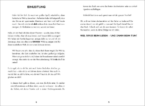 Buchcover und Innenansicht für das Buch: So kannst du die Erde retten