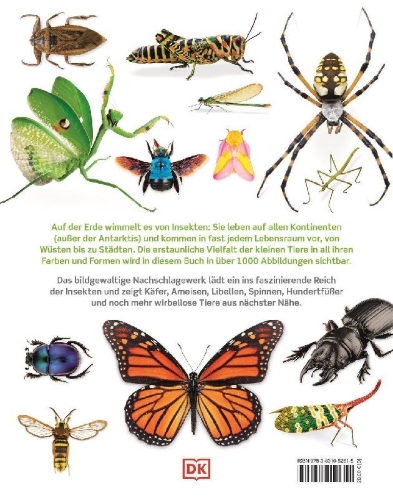 Buchcover und Innenansicht für das Buch: Unsere Welt in 1000 Bildern. Insekten