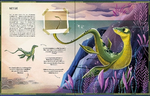 Buchcover und Innenansicht für das Buch: The Great Book Of Monster Legends & The Great Book of Legendary Witches and Wizards