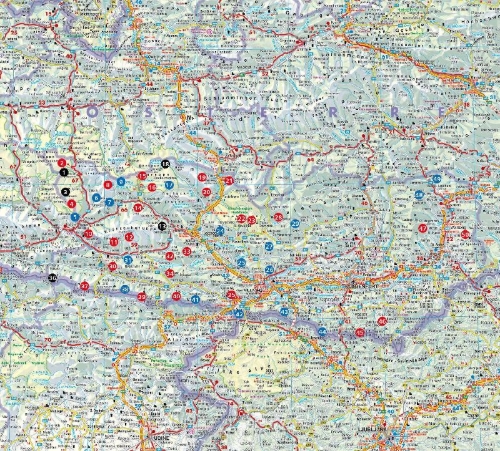 Buchcover und Innenansicht für das Buch: Wandern zu Almen und Hütten Kärnten