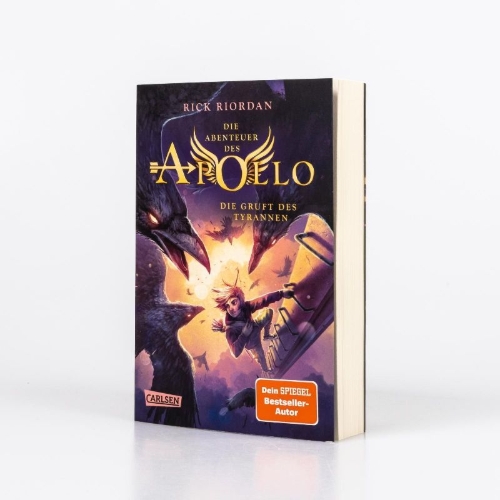 Buchcover und Innenansicht für das Buch: The Trials of Apollo, Book 4: The Tomb of the Tyrant
