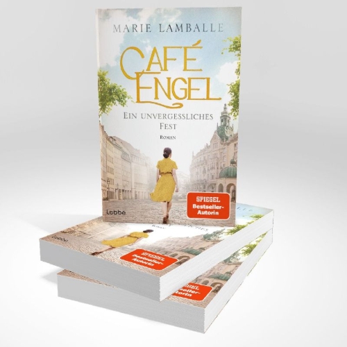Buchcover und Innenansicht für das Buch: Café Engel