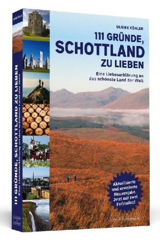 Buchcover und Innenansicht für das Buch: 111 Gründe, Schottland zu lieben