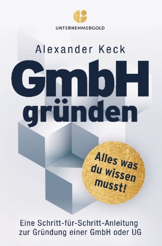 Buchcover und Innenansicht für das Buch: GmbH gründen