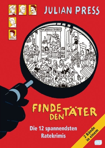 Buchcover und Innenansicht für das Buch: Finde den Täter