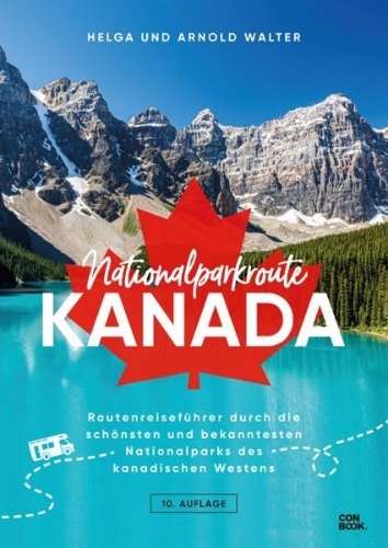 Buchcover und Innenansicht für das Buch: Nationalparkroute Kanada