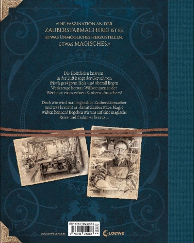 Buchcover und Innenansicht für das Buch: Zauberstäbe und ihre Geheimnisse
