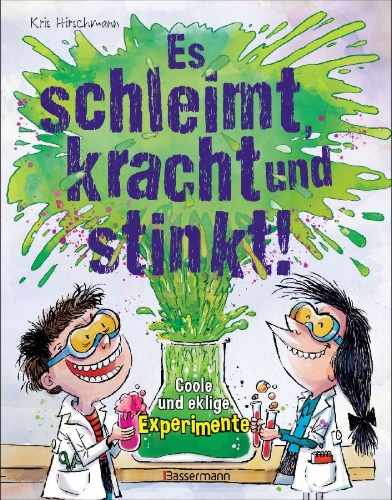 Buchcover und Innenansicht für das Buch: The Sticky Stinky Science Book