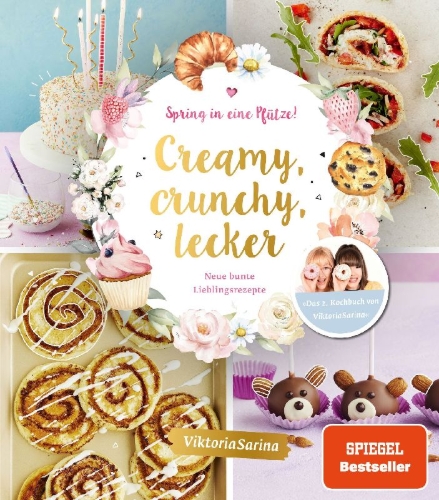 Buchcover und Innenansicht für das Buch: Spring in eine Pfütze! Creamy, crunchy, lecker