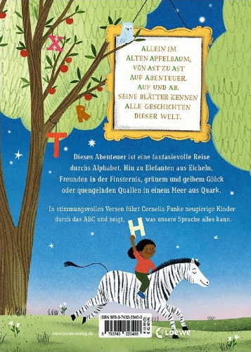 Buchcover und Innenansicht für das Buch: Von Apfelbaum bis Zickzackzauberworte