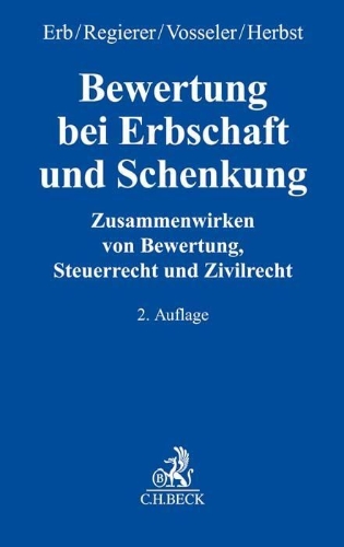 Buchcover und Innenansicht für das Buch: Bewertung bei Erbschaft und Schenkung