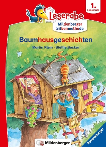 Buchcover und Innenansicht für das Buch: Baumhausgeschichten - Leserabe ab 1. Klasse - Erstlesebuch für Kinder ab 6 Jahren (mit Mildenberger Silbenmethode)