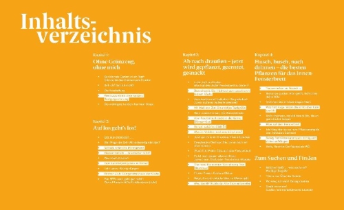 Buchcover und Innenansicht für das Buch: Fensterbrettgarten