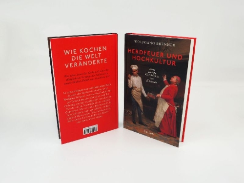 Buchcover und Innenansicht für das Buch: Herdfeuer und Hochkultur. Eine andere Geschichte des Kochens
