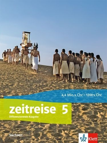 Buchcover und Innenansicht für das Buch: Zeitreise 5. Schülerbuch Klasse 5. Ausgabe Oberschule Sachsen ab 2020