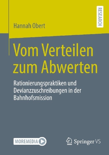 Buchcover und Innenansicht für das Buch: Vom Verteilen zum Abwerten