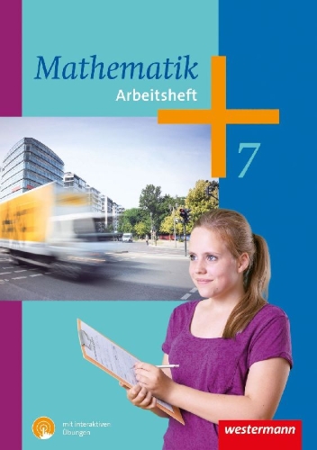 Buchcover und Innenansicht für das Buch: Mathematik 7. Arbeitsheft mit interaktiven Übungen