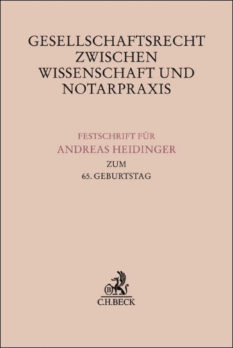 Buchcover und Innenansicht für das Buch: Gesellschaftsrecht zwischen Wissenschaft und Notarpraxis