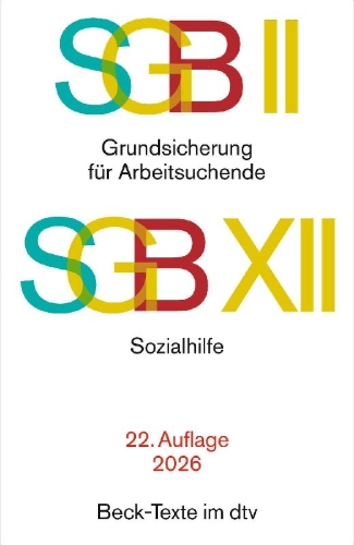 Buchcover und Innenansicht für das Buch: SGB II: Grundsicherung für Arbeitsuchende / SGB XII: Sozialhilfe