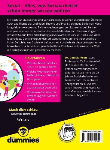 Buchcover und Innenansicht für das Buch: Soziale Arbeit für Dummies