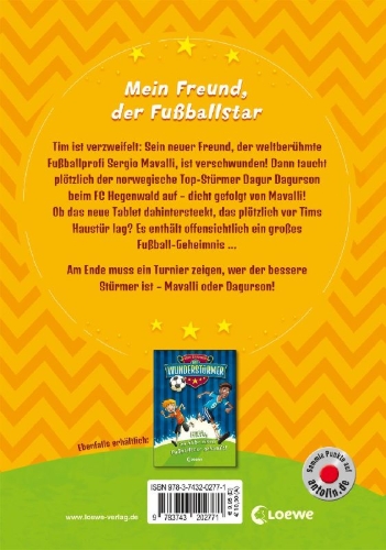 Buchcover und Innenansicht für das Buch: Der Wunderstürmer (Band 2) - Zwei Fußballstars sind besser als einer!