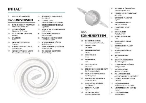 Buchcover und Innenansicht für das Buch: Simply Astronomy