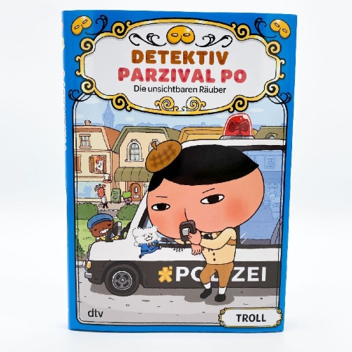 Buchcover und Innenansicht für das Buch: Detektiv Parzival Po (3) - Die unsichtbaren Räuber