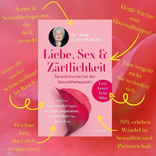 Buchcover und Innenansicht für das Buch: Liebe, Sex & Zärtlichkeit - Sprechstunde bei der Sexualtherapeutin.