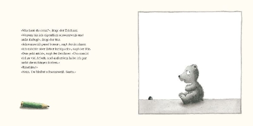 Buchcover und Innenansicht für das Buch: Wie der Bär zu seinen Farben kam
