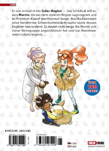 Buchcover und Innenansicht für das Buch: Pokémon - Schwert und Schild 01