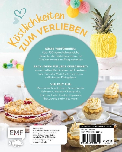 Buchcover und Innenansicht für das Buch: Genussmomente: Backen XXL